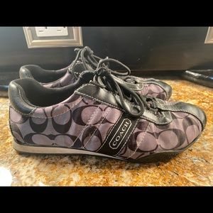 Black coach sneakers